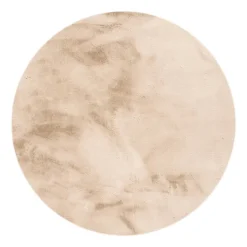 Hochflor Teppich Rund - Comfy Supreme Beige