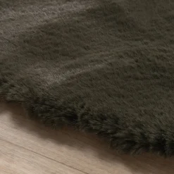 Hochflor Teppich Rund - Comfy Supreme Grün