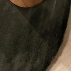 Hochflor Teppich Rund - Comfy Supreme Grün