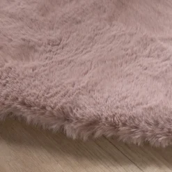 Hochflor Teppich Rund - Comfy Supreme Rosa