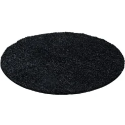 Hochflor Teppich Rund - Life Anthrazit
