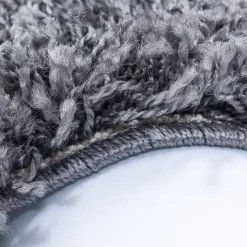 Hochflor Teppich Rund - Life Grau