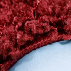 Hochflor Teppich Rund - Life Rot