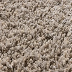 Hochflor Wohnzimmer Teppich - Yves Taupe