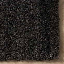 Hochflor Wohnzimmer Teppich - Yves Anthrazit
