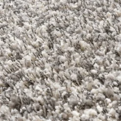 Hochflor Wohnzimmer Teppich - Yves Hellgrau