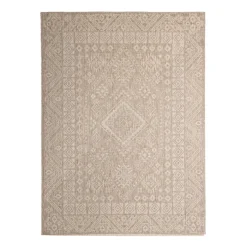 In- & Outdoor Jute Teppich - Atlas Aztec Braun Creme