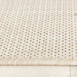 In- & Outdoor Jute Teppich - Nomad Leaves Creme