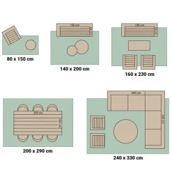 In- & Outdoor Jute Teppich - Nomad Melange Creme