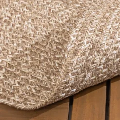 In- & Outdoor Jute Teppich Rund - Bali Braun