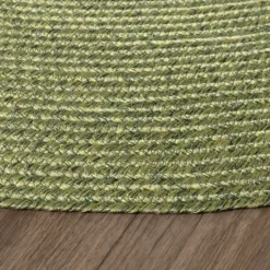 In- & Outdoor Jute Teppich Rund - Bali Grün