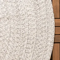 In- & Outdoor Jute Teppich Rund - Bali Weiß