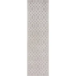 In- & Outdoor Läufer - Piatto Mataro Creme Weiß - 66x230cm