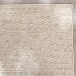 In- & Outdoor Teppich - Dunes Geo Creme