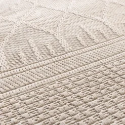 In- & Outdoor Teppich - Dunes Geo Creme