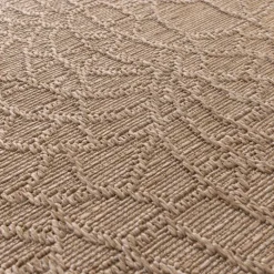 In- & Outdoor Teppich - Dunes Mandala Braun