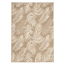 In-& Outdoor Teppich - Malta Leaves Natur