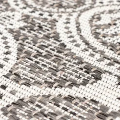 In- & Outdoor Teppich Quadrat - Summer Oriental Grau