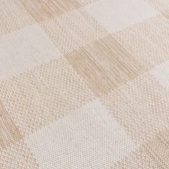 In- & Outdoor Teppich - Ranch Checkerboard Beige