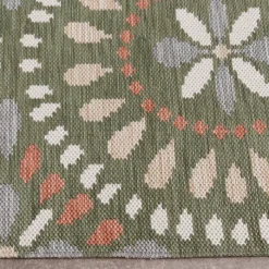 In- & Outdoor Teppich - Ranch Mandala Grün