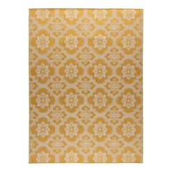 In- & Outdoor Teppich - Rio Flower Gelb