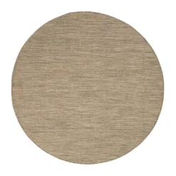 In- & Outdoor Teppich Rund - Malta Melange Natur