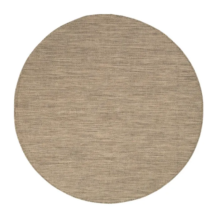 In- & Outdoor Teppich Rund - Malta Melange Natur
