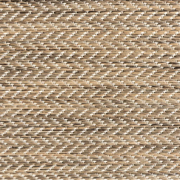 In- & Outdoor Teppich Rund - Malta Arrow Natur