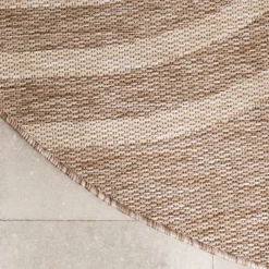 In- & Outdoor Teppich Rund - Sierra Arches Beige Creme