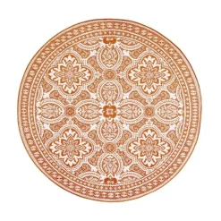 In- & Outdoor Teppich Rund - Summer Oriental Terracotta