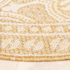 In- & Outdoor Teppich Rund - Summer Oriental Gelb