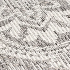 In- & Outdoor Teppich Rund - Summer Oriental Hellgrau