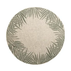 In- & Outdoor Teppich Rund - Tiga Edge Grün