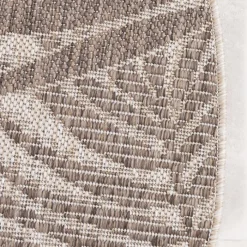 In- & Outdoor Teppich Rund - Tiga Edge Taupe