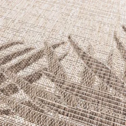 In- & Outdoor Teppich Rund - Tiga Edge Taupe