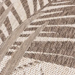 In- & Outdoor Teppich Rund - Tiga Palm Taupe