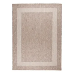 In- & Outdoor Teppich - Sierra Border Beige Creme