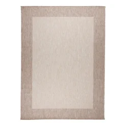 In- & Outdoor Teppich - Sierra Border Creme Beige