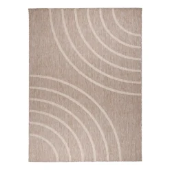 In- & Outdoor Teppich - Sierra Curves Beige Creme