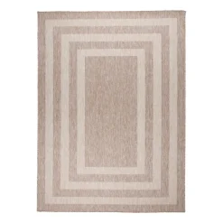 In- & Outdoor Teppich - Sierra Frame Beige Creme