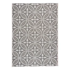 In- & Outdoor Teppich - Summer Pattern Grau