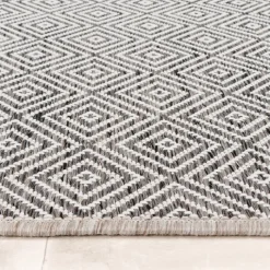 In- & Outdoor Teppich - Summer Tile Grau