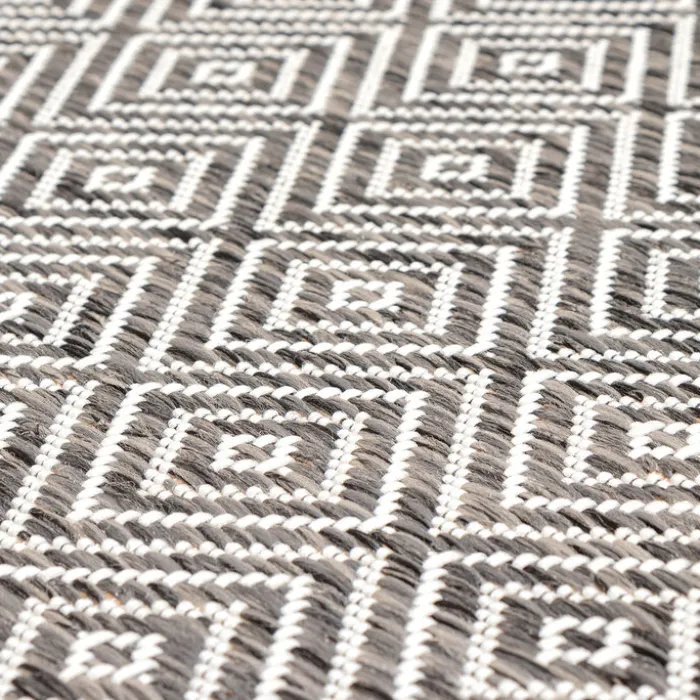 In- & Outdoor Teppich - Summer Tile Grau