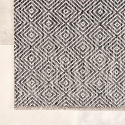 In- & Outdoor Teppich - Summer Tile Grau