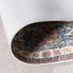In- & Outdoor Teppich Vintage - Kairo Medaillon Bordeaux