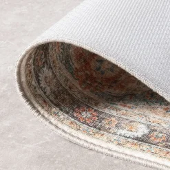 In- & Outdoor Teppich Vintage - Kairo Medaillon Creme Bunt