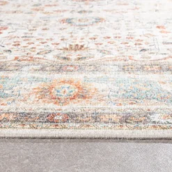In- & Outdoor Teppich Vintage - Kairo Medaillon Creme Bunt