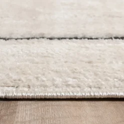 Japandi Teppich - Yori Blocks Creme Schwarz