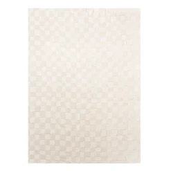 Japandi Teppich - Yori Checkerboard Creme