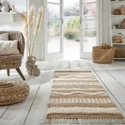 Jute Läufer - Jubio Medina Natur Creme - 60x230cm